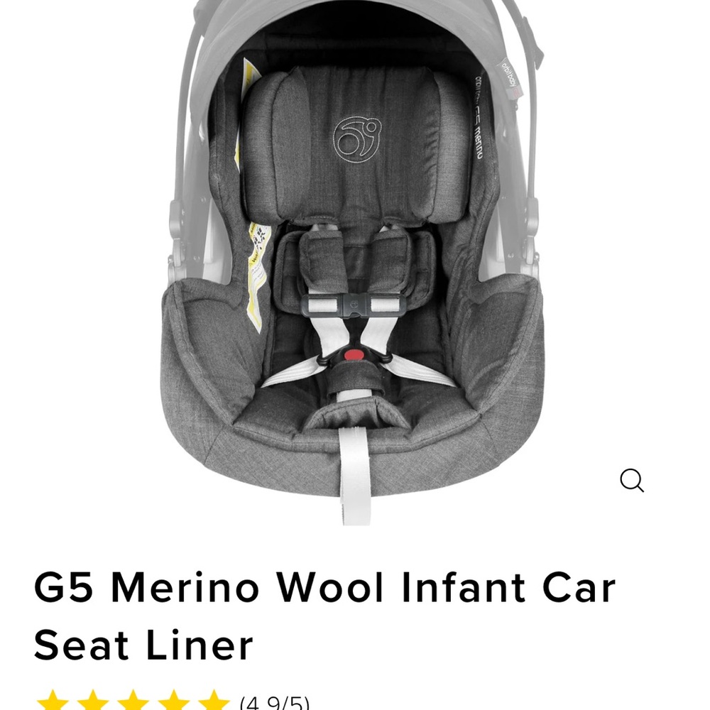Orbit Baby G5 travel system Infant Car Seat Liner - MERINO WOOL
